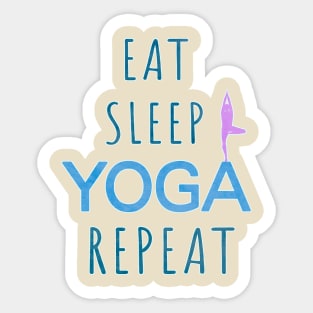 Yoga life style Sticker